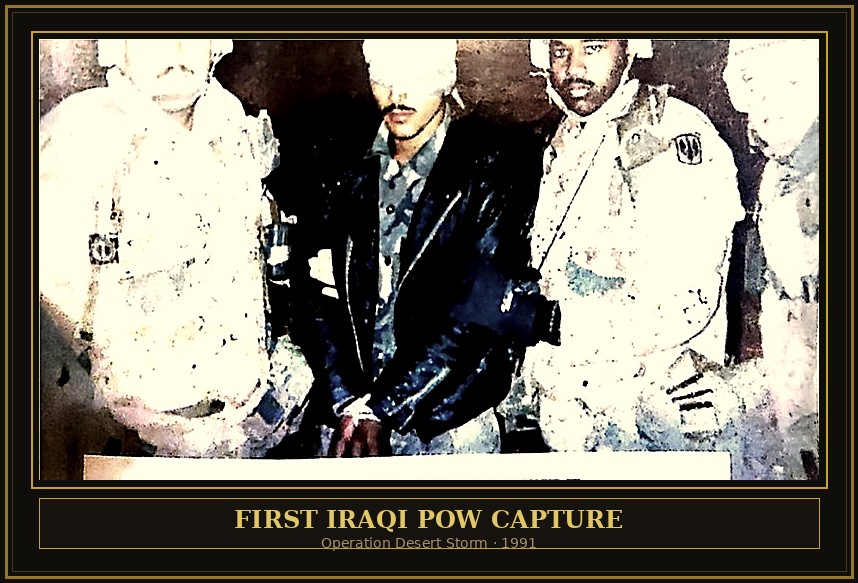 First Iraqi POW Capture — Operation Desert Storm Feb 1990