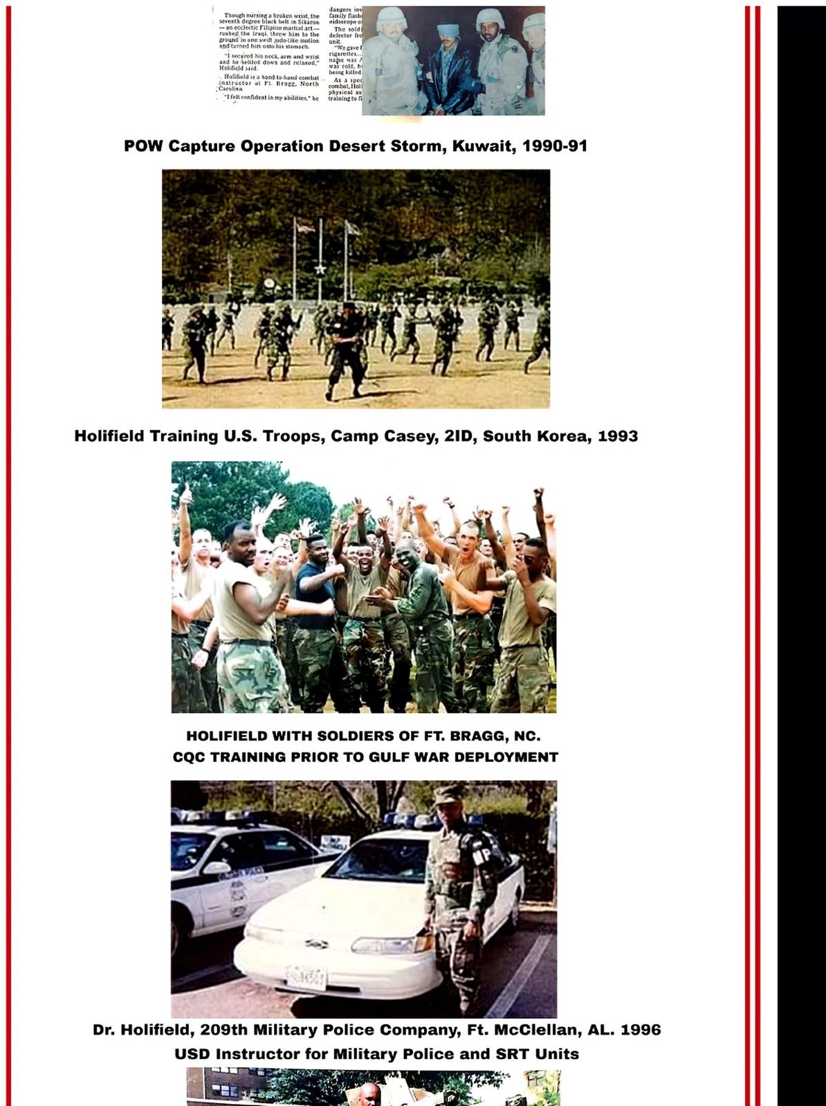 Gulf War POW Capture 1990-91
