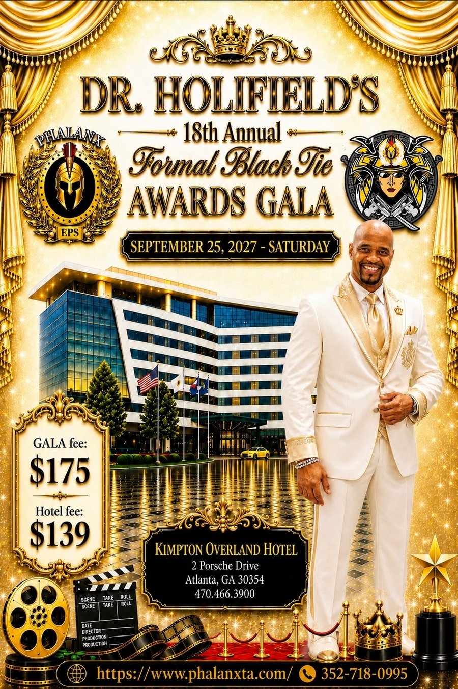 Dr. Holifield's 18th Annual Formal Black Tie Awards Gala — September 25, 2027