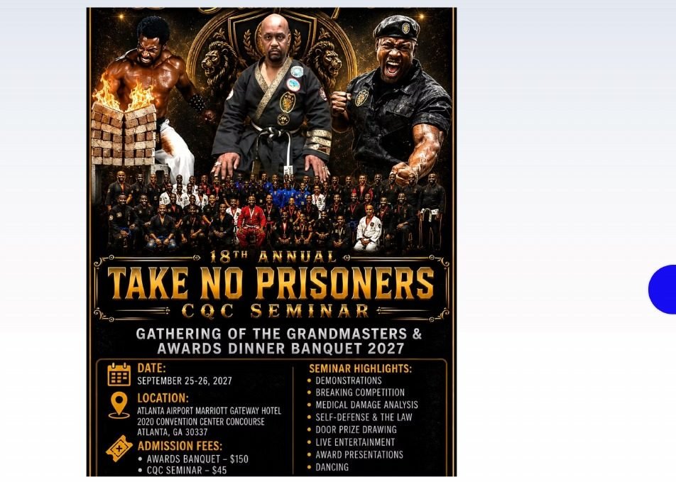 18th Annual Take No Prisoners CQC Seminar 2027