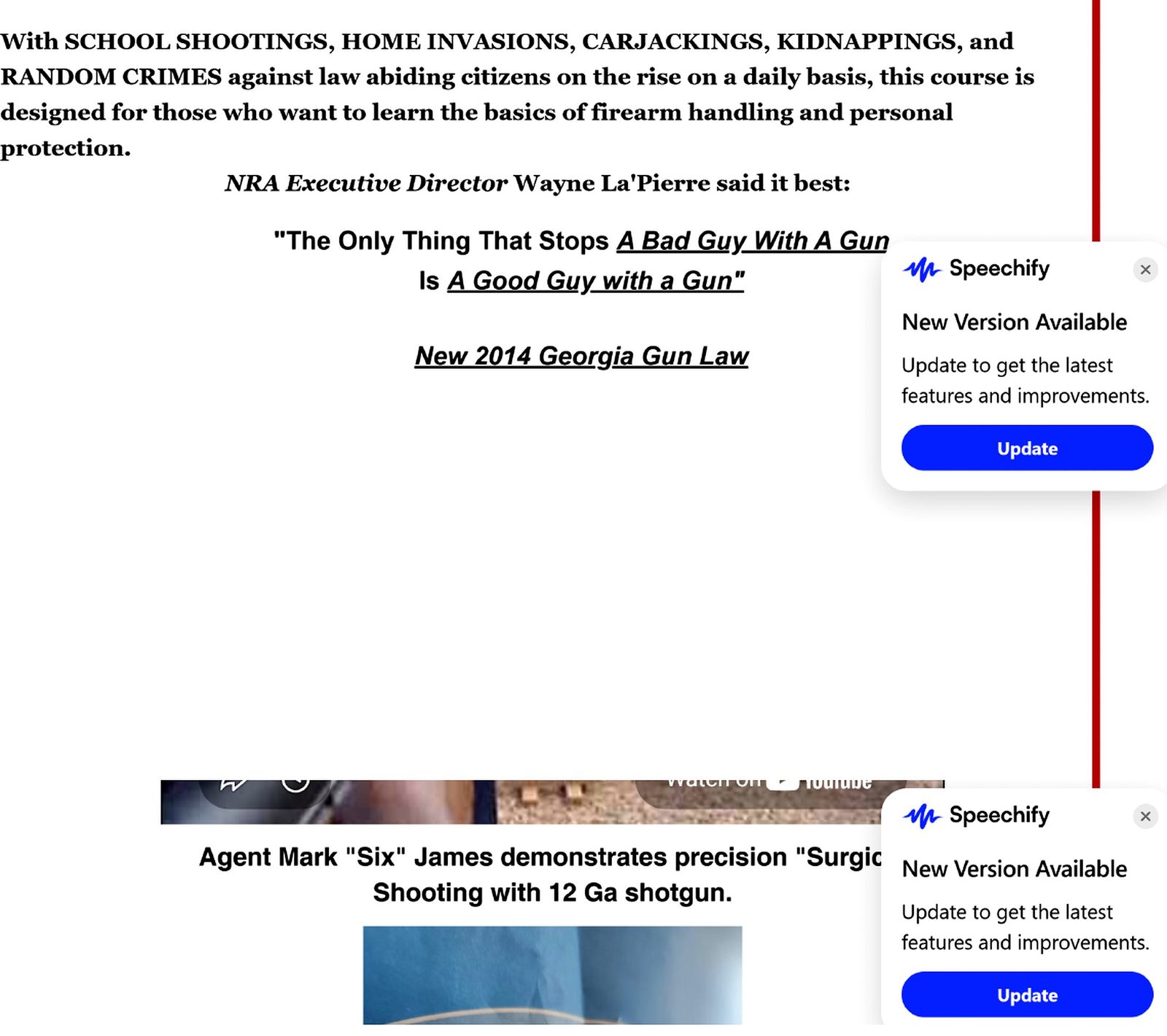 Agent Mark Six James — Precision Surgical Shooting
