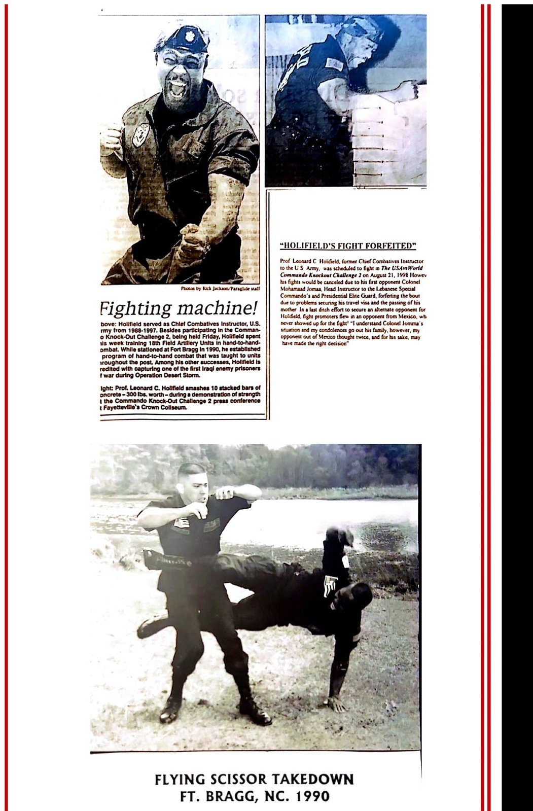 Flying Scissor Takedown Ft Bragg 1990